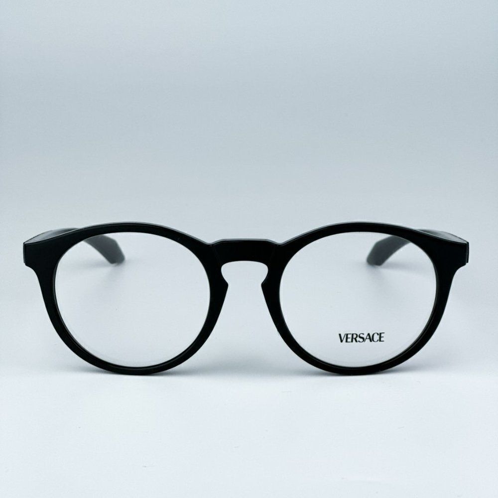 NEW Versace VE3355U GB1 Black Oval Unisex Eyeglasses VE 3355U